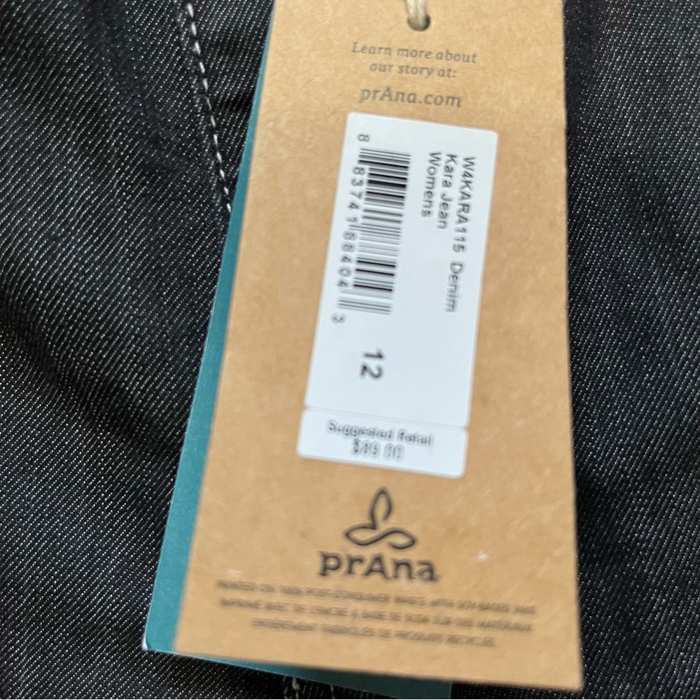 Prana Kara Denim Jeans Size 12 NWT - Picture 6 of 12